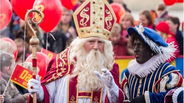 Clashes at Dutch Black Pete protest in Gouda - BBC News