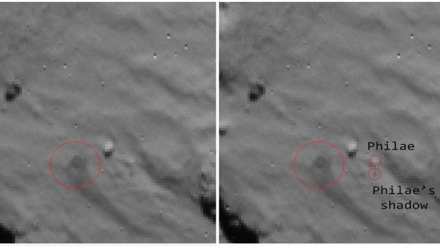 Comet lander: First pictures of Philae 'bounce' released
