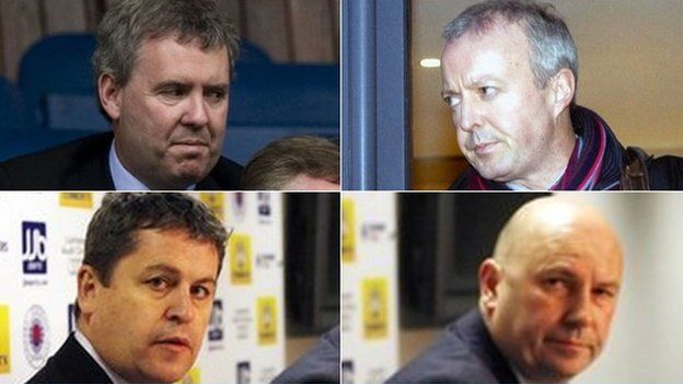 (Clockwise from top left) Gary Withey, David Grier, Paul Clark and David Whitehouse