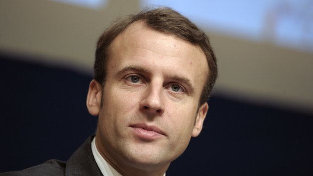 Economy Minister Emmanuel Macron