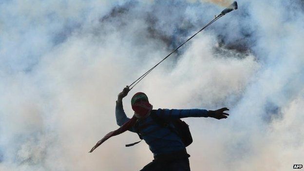 Violence at the Ofer jail, near Ramallah, 18 Nov