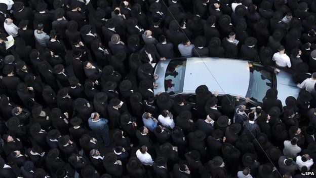 Thousands attended the funerals in Jerusalem, 18 Nov