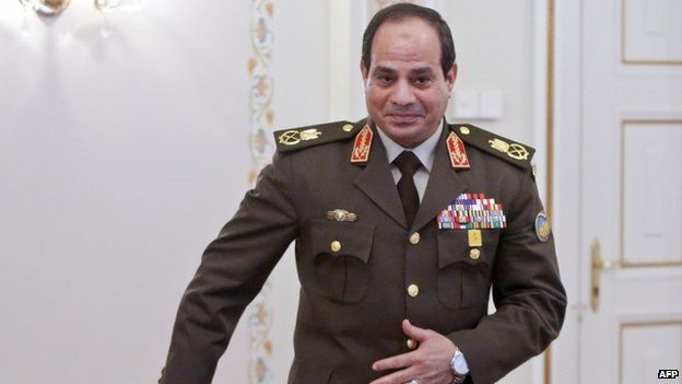 Egyptian leader Abdul Fattah al-Sisi (February 2014)