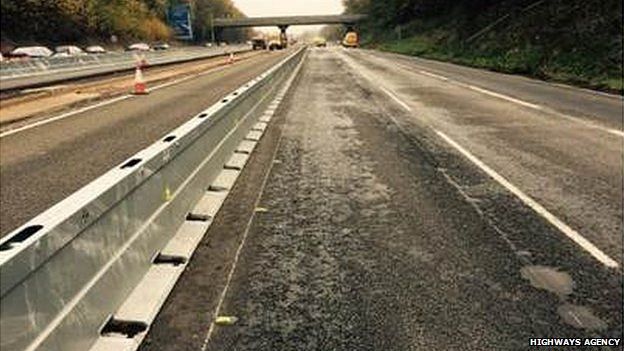 M1 in Northamptonshire reopens after diesel spill - BBC News