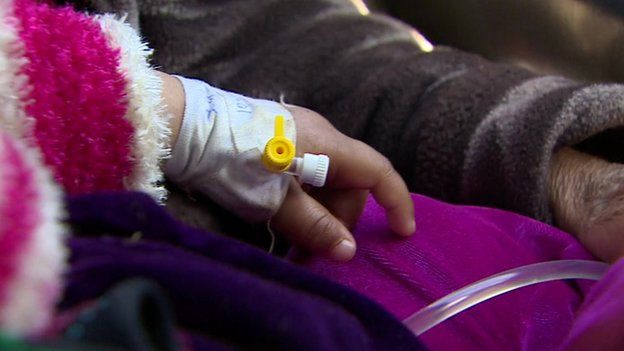 A close up of the three-year-old raped in Afghanistan