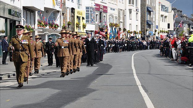 Liberation Day 2014 parade in Guernsey