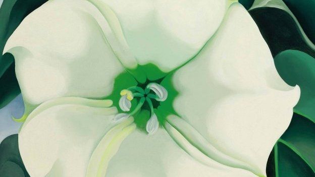 Jimson Weed/White Flower No 1 by Georgia O'Keefe