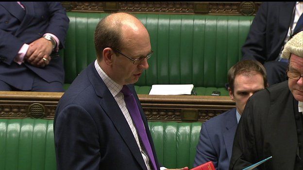 Mark Reckless being sworn in at the House of Commons