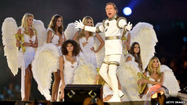 Eric Idle, at the 2012 Olympics closing ceremony