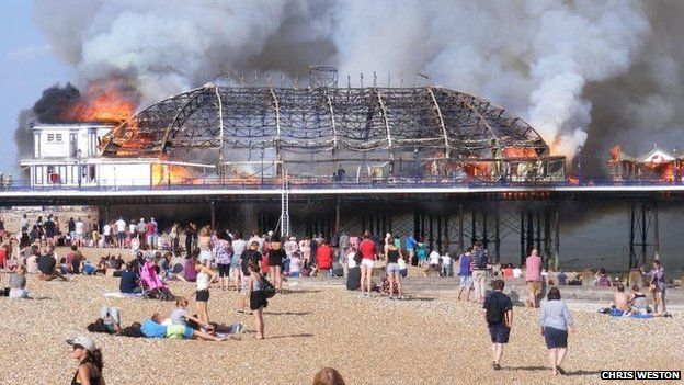 Eastbourne Pier fire