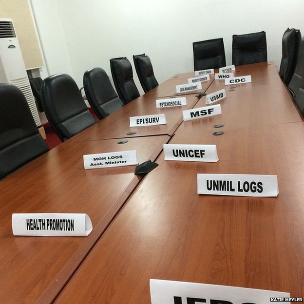 Name plates on a meeting table