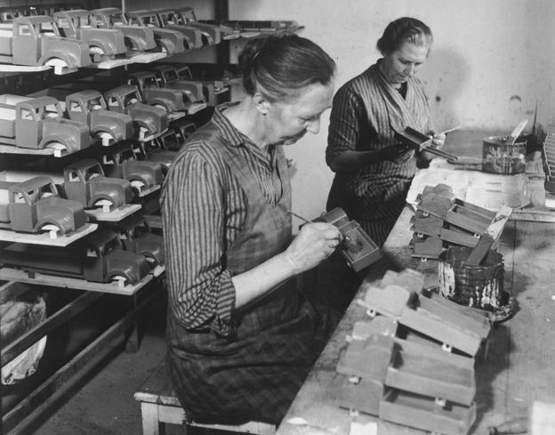 Lego factory in the 1940s