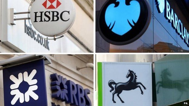 UK big 4 banks montage
