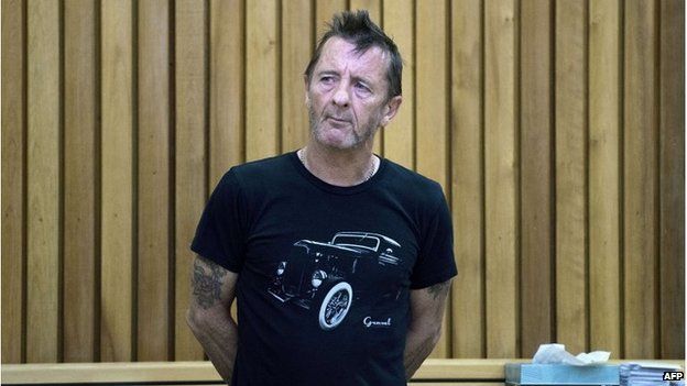 Phil Rudd at the District Court in Tauranga, New Zealand, 26 November 2014