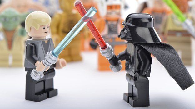 Star wars scene in Lego