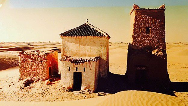 The Marabout - a Muslim shrine and holy man's tomb - where Mauro Prosperi stayed during his ordeal