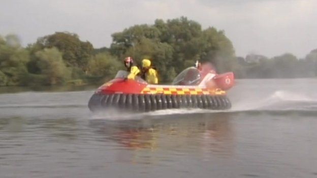 Hovercraft owned by Gloucestershire Fire and Rescue