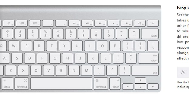 Another wireless keyboard model on the website has a # clearly marked