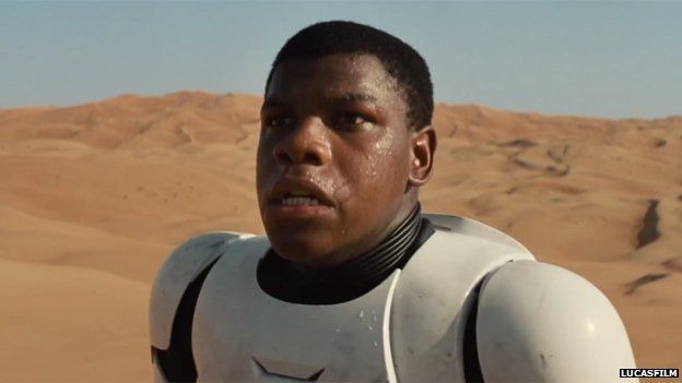 John Boyega in the Star Wars trailer
