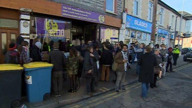 UKIP shop protest