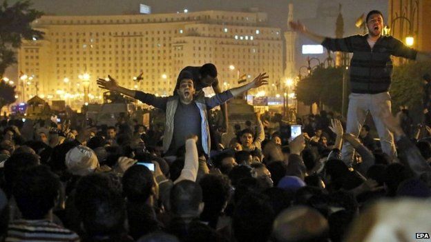Protesters on Tahrir Square - 29 November