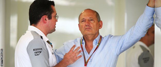 Eric Boullier and Ron Dennis