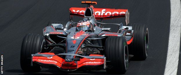 Fernando Alonso at McLaren in 2007