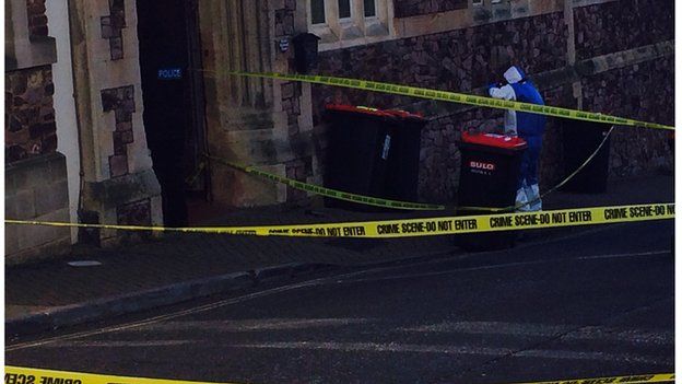 Bins being taken away as part of police search