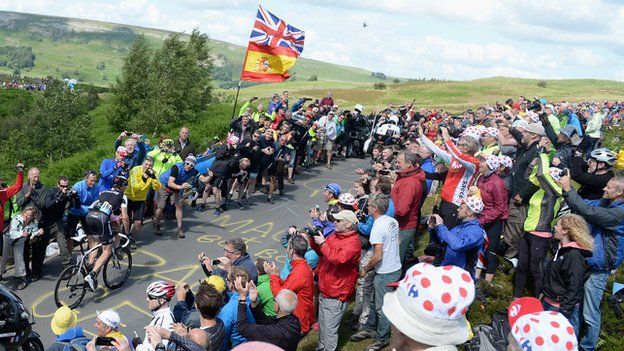 The Tour de France in the Yorkshire Dales
