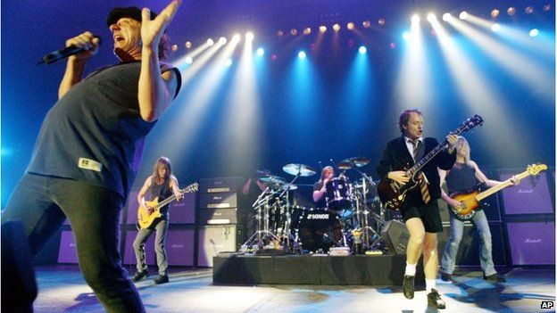AC/DC perform in 2003