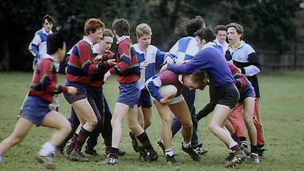 School rugby game