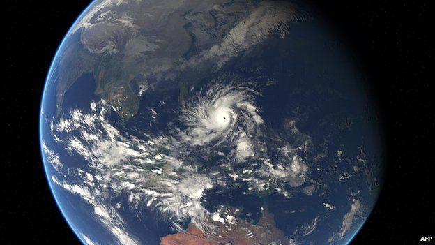Typhoon Hagupit in the Western Pacific Ocean
