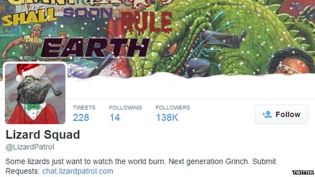 Lizard Squad's Twitter page