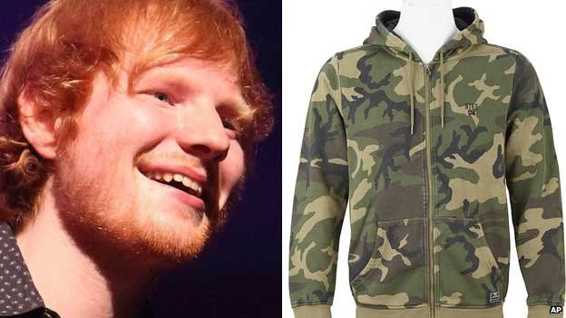 Ed Sheeran with hoodie