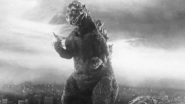 A still from the original 1954 Godzilla film directed by Ishiro Honda