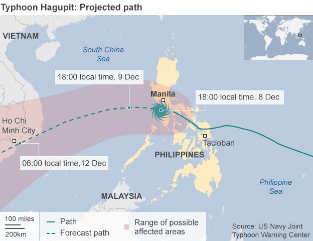 Map of Hagupit