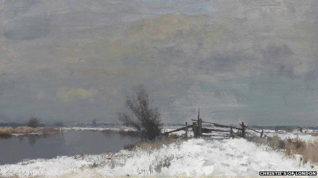 Winter by the Thurne by Edward Seago