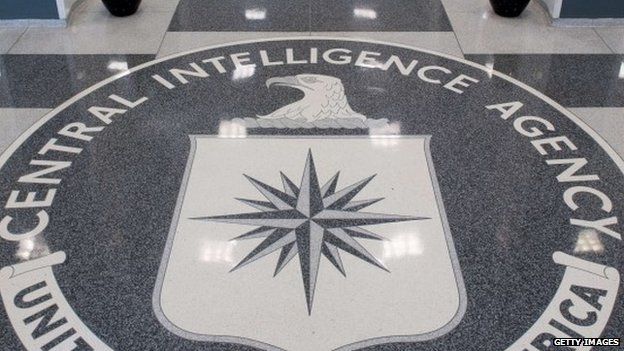 The Central Intelligence Agency (CIA) logo is displayed in the lobby of CIA Headquarters in Langley, Virginia, in this August 14, 2008 file photo.