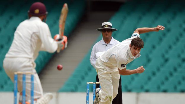 Sean Abbott in action for New South Wales