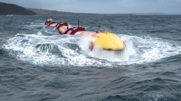 E.On Pelamis being tested off Orkney in 2012