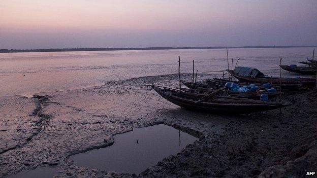 The sun sets over Joymuni village, at the edge of the Sundarbans February 18, 2014 in Khulna Division, Bangladesh. File image.