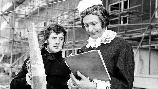 Michael Palin and Graham Chapman in Monty Python's Flying Circus