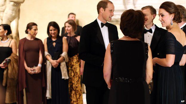 William and Kate attend New York gala for university - BBC News