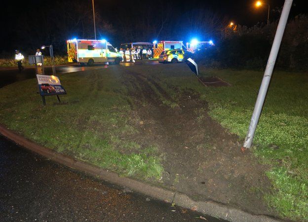 Beccles A146 coach crashes with 24 on board BBC News