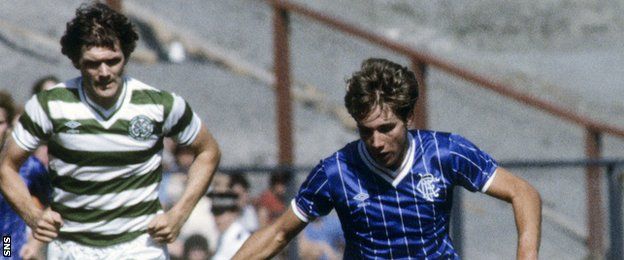 Roy Aitken and Ally McCoist in 1983