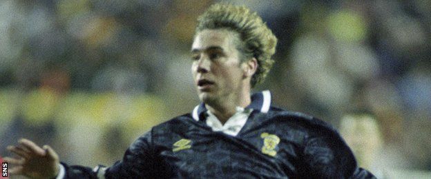 Ally McCoist playing for Scotland