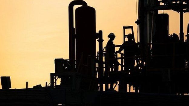 Oil rig in Bahrain, file pic