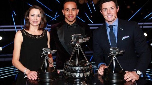 Lewis Hamilton wins Sports Personality of the Year, with Rory McIlroy second and Jo Pavey third