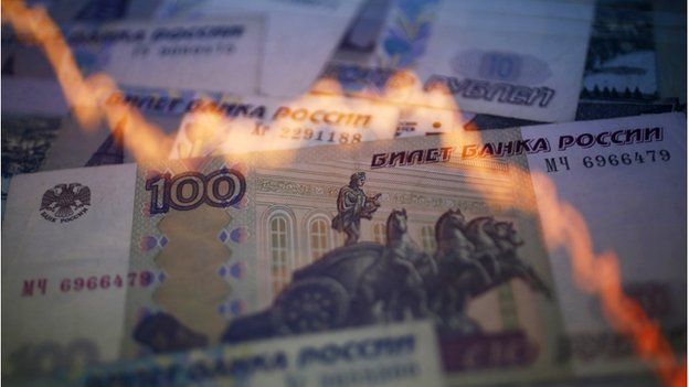 Russian Rouble In Free Fall Despite Shock 17 Rate Rise Bbc News