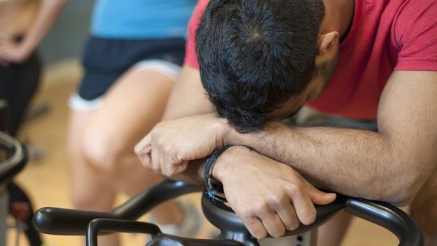 man exercising